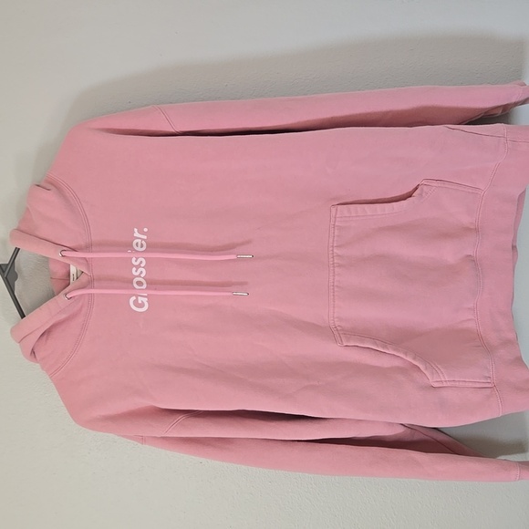Glossier | Pink Hoodie Size Medium - Picture 2 of 9
